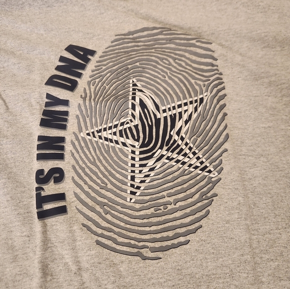 Long Sleeve Unisex Gray T Shirt Cowboys Football Sports Size XL Gildan #E137 - Picture 2 of 6